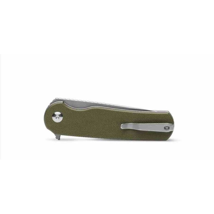 Couteau Ferrum Forge Zelex Green Manche en G10 Lame Tanto Acier D2 Liner Lock Clip FF012G - Livraison Gratuite