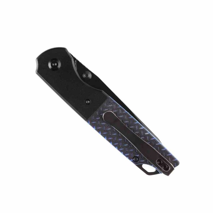 Couteau Kansept Warrior Blk/Blue Manche G10 Lame Tanto Acier D2 IKBS Linerlock Clip KT1005T1 - Livraison Gratuite
