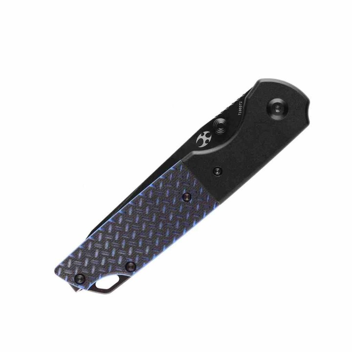 Couteau Kansept Warrior Blk/Blue Manche G10 Lame Tanto Acier D2 IKBS Linerlock Clip KT1005T1 - Livraison Gratuite