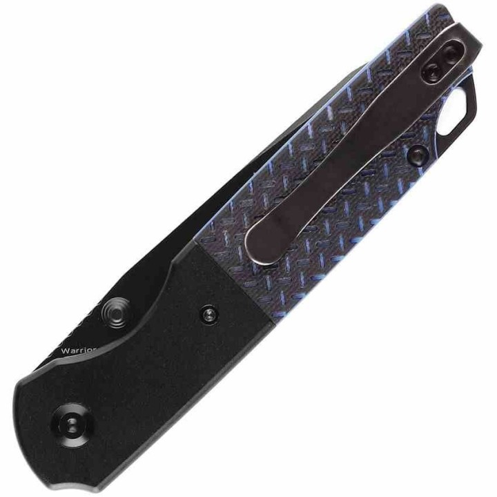 Couteau Kansept Warrior Blk/Blue Manche G10 Lame Tanto Acier D2 IKBS Linerlock Clip KT1005T1 - Livraison Gratuite