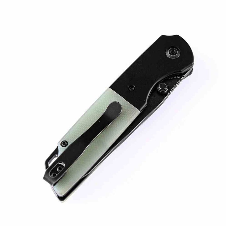 Couteau Kansept Warrior Jade Manche G10 Lame Tanto Acier D2 IKBS Linerlock Clip KT1005T4 - Livraison Gratuite