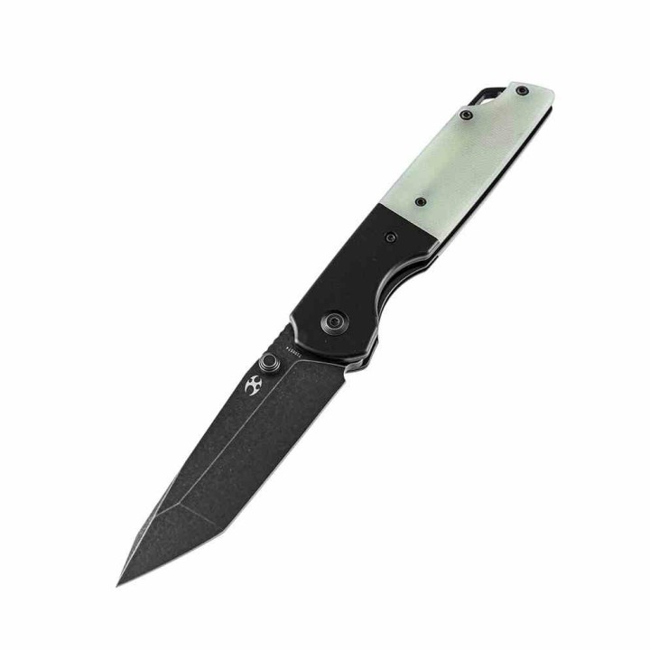 Couteau Kansept Warrior Jade Manche G10 Lame Tanto Acier D2 IKBS Linerlock Clip KT1005T4 - Livraison Gratuite