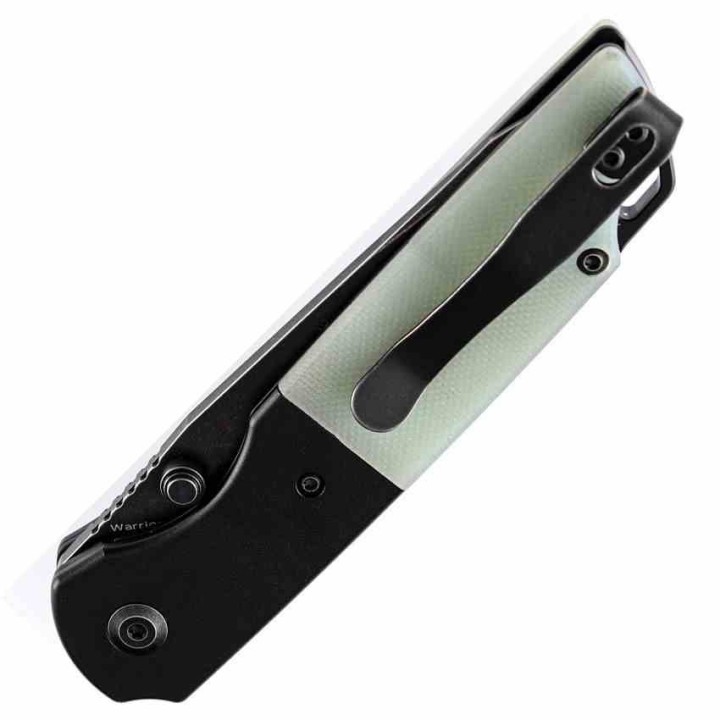 Couteau Kansept Warrior Jade Manche G10 Lame Tanto Acier D2 IKBS Linerlock Clip KT1005T4 - Livraison Gratuite