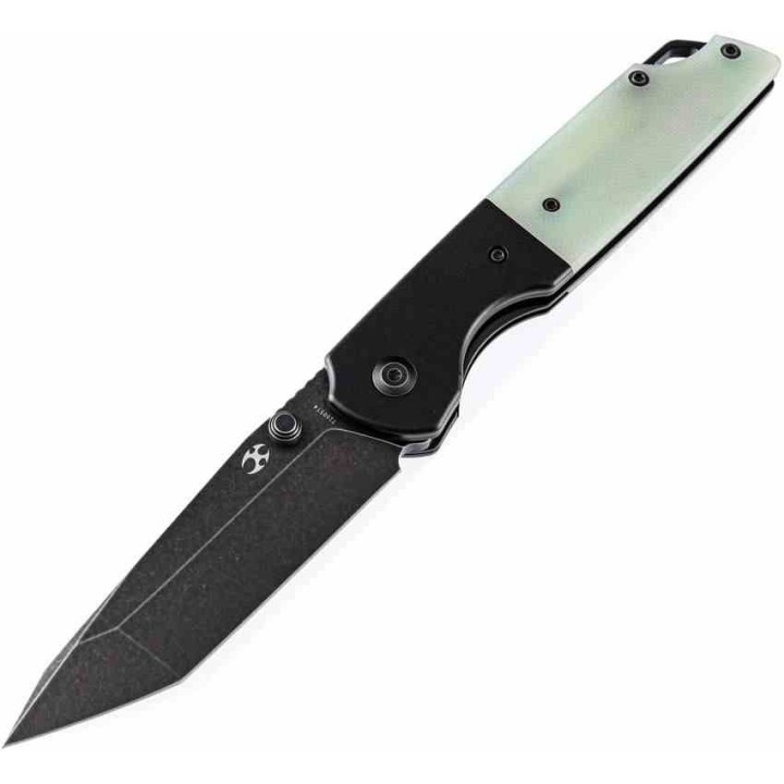 Couteau Kansept Warrior Jade Manche G10 Lame Tanto Acier D2 IKBS Linerlock Clip KT1005T4 - Livraison Gratuite
