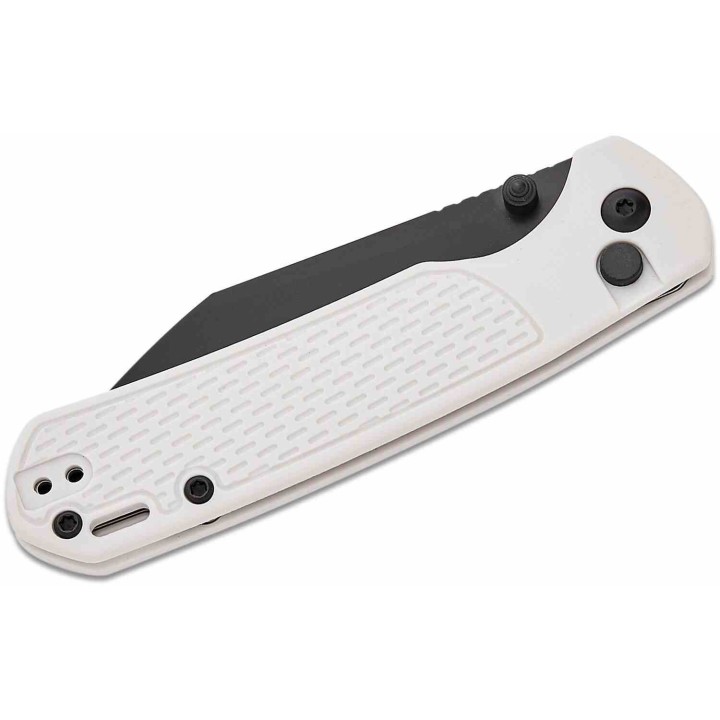 Couteau CJRB Pyrite Light Gray Manche FRN Lame Acier AR-RPM9 Wharncliffe Button Lock IKBS Clip J1945BGY - Livraison Gratuite