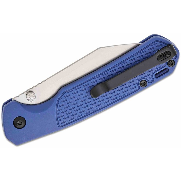 Couteau CJRB Pyrite Light Blue Manche FRN Lame Acier AR-RPM9 Wharncliffe Button Lock IKBS Clip J1945BU - Livraison Gratuite
