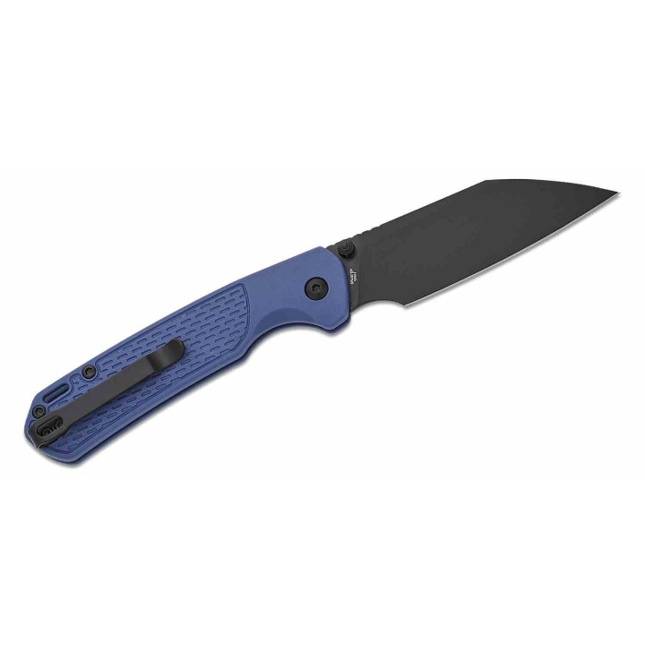 Couteau CJRB Pyrite Light Blue Manche FRN Lame Acier AR-RPM9 Wharncliffe Button Lock IKBS Clip J1945BBU - Livraison Gratuite