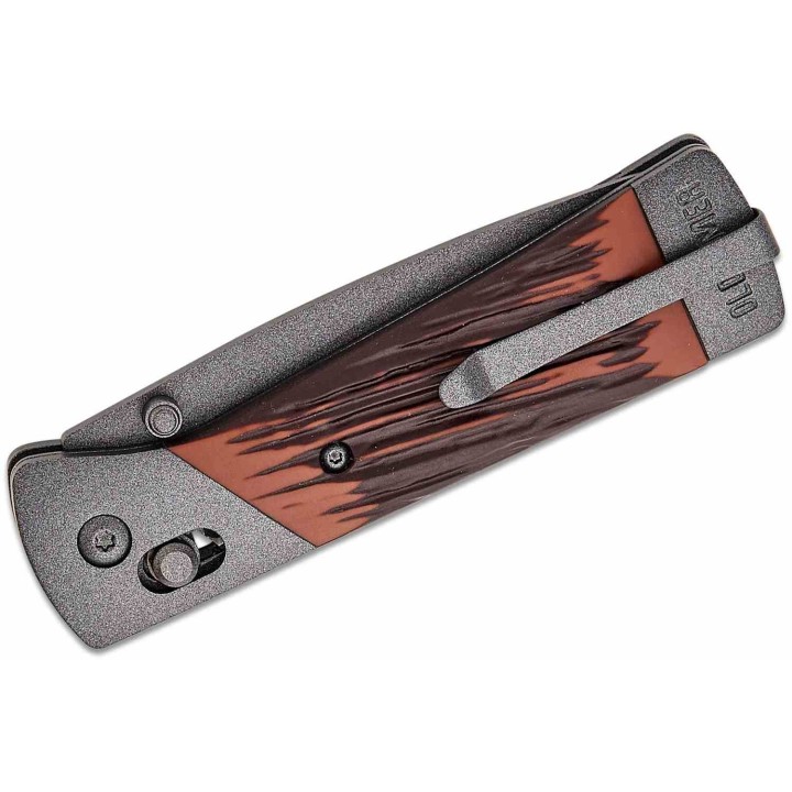 Couteau Schrade Frontier Pivot Lock Lame Acier 7Cr17MoV Drop Point Manche Stainless/Delrin Clip SCH1209460 - Livraison Gratuite