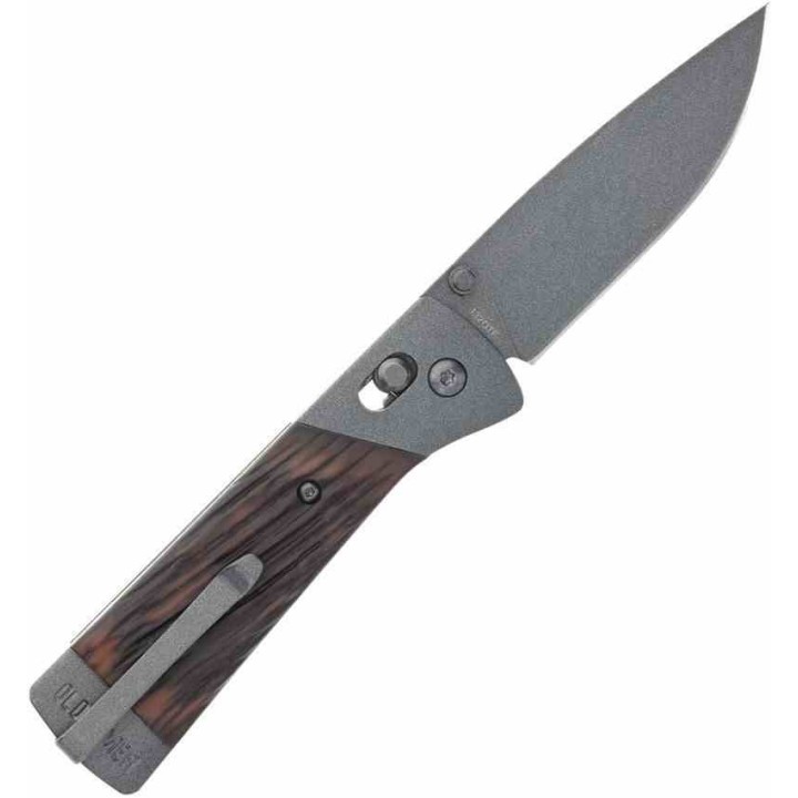 Couteau Schrade Frontier Pivot Lock Lame Acier 7Cr17MoV Drop Point Manche Stainless/Delrin Clip SCH1209460 - Livraison Gratuite