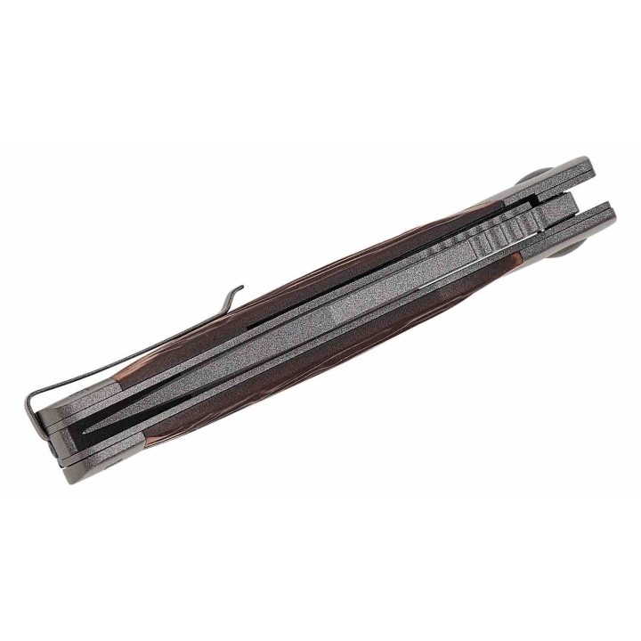 Couteau Schrade Old Timer Frontier Lame Acier 7Cr13MoV Manche Acier/Delrin Linerlock Clip SCH1209461 - Livraison Gratuite