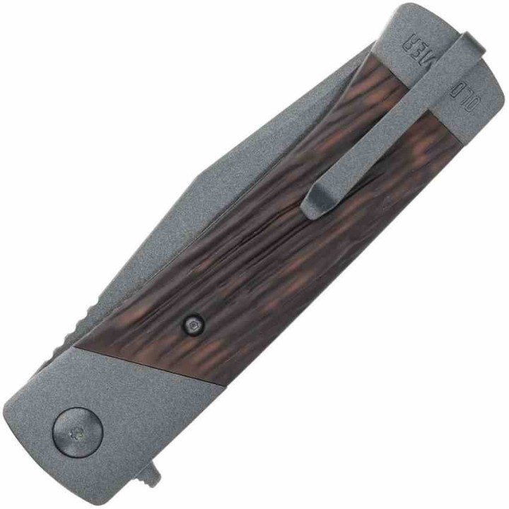 Couteau Schrade Old Timer Frontier Lame Acier 7Cr13MoV Manche Acier/Delrin Linerlock Clip SCH1209461 - Livraison Gratuite