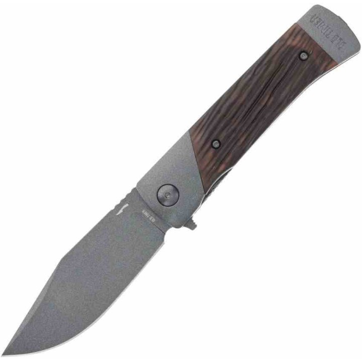 Couteau Schrade Old Timer Frontier Lame Acier 7Cr13MoV Manche Acier/Delrin Linerlock Clip SCH1209461 - Livraison Gratuite