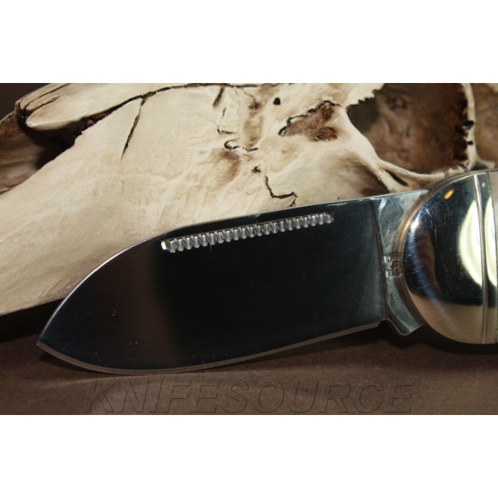 Couteau Bouledogue Canif 2 lames Plaquettes Os Rough Rider Knives Elephants Toenail Pocket Knife RR139