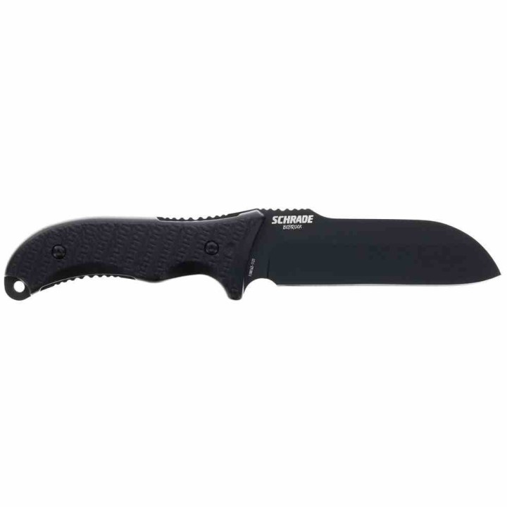 Couteau Schrade Bedrock Sheepsfoot Lame Acier AUS-8 Manche Abs Etui Rigide SCH1182514 - Livraison Gratuite