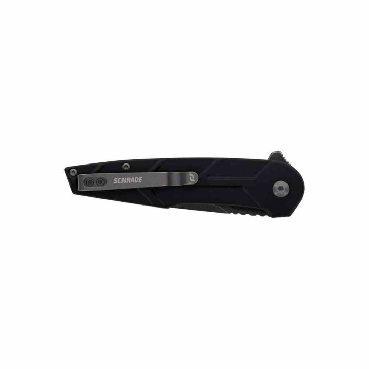 Couteau Schrade Beta Class Reckon A/O Lame Acier D2 Manche Alu Liner Lock Clip SCH1159329 - Livraison Gratuite