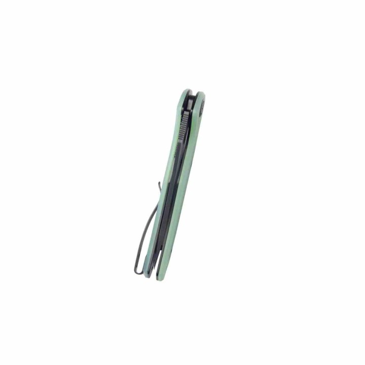 Couteau Kubey Phemius Jade Manche G10 Lame Acier 14C28N Blk IKBS Linerlock Clip KUB149H - Livraison Gratuite