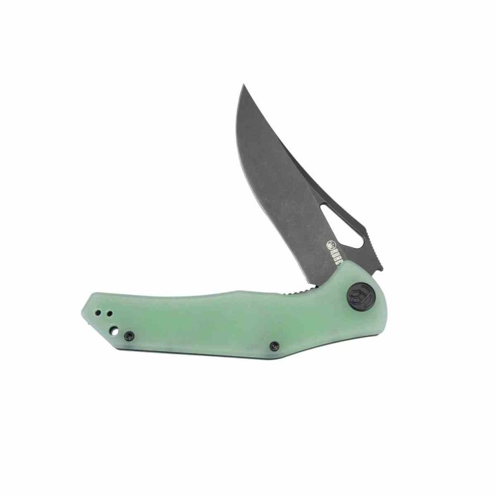 Couteau Kubey Phemius Jade Manche G10 Lame Acier 14C28N Blk IKBS Linerlock Clip KUB149H - Livraison Gratuite