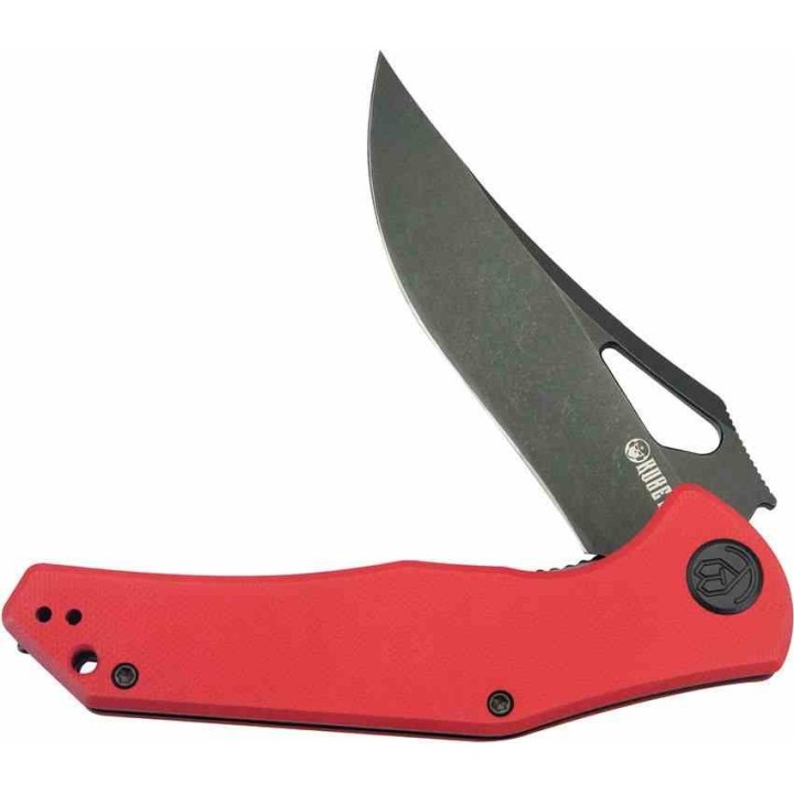 Couteau Kubey Phemius Red Manche G10 Lame Acier 14C28N Blk IKBS Linerlock Clip KUB149F - Livraison Gratuite