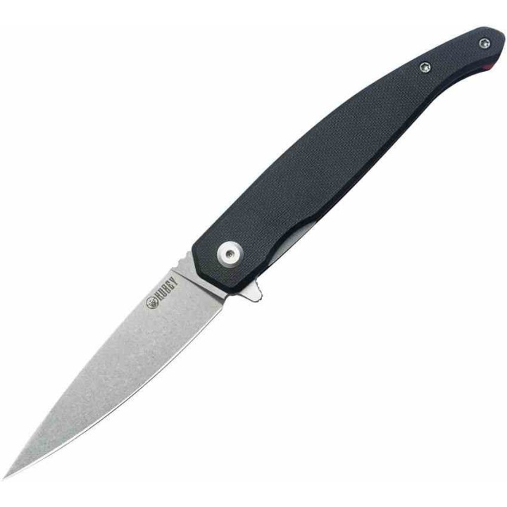 Couteau Kubey MOS Hydra Black Manche G-10 Lame Acier 14C28N SW IKBS Linerlock Clip KUB361A - Livraison Gratuite