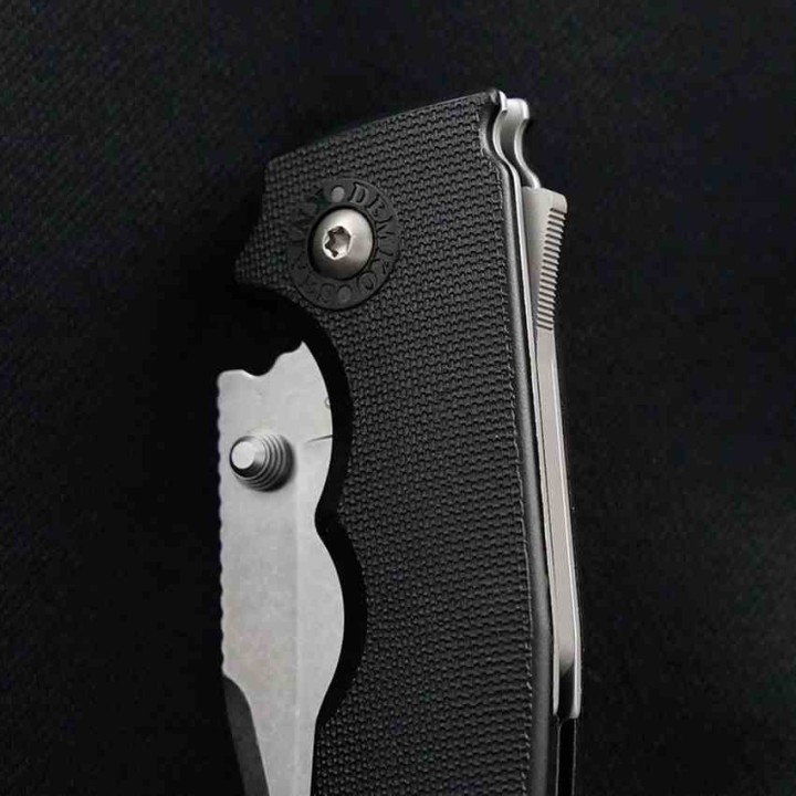 Couteau Demko Shark-Cub Clip Point Manche FRN Lame Acier AUS-10A Shark-Lock Clip DEMSC10ABKCP - Livraison Gratuite