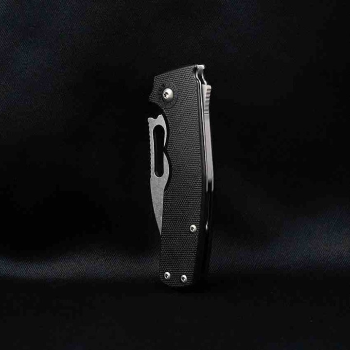 Couteau Demko Shark-Cub Slicer Manche FRN Lame Acier AUS-10A Shark-Lock Clip DEMSC10ABKSS - Livraison Gratuite