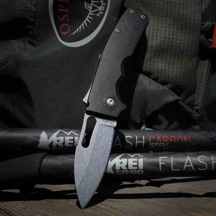 Couteau Demko Shark-Cub Slicer Manche FRN Lame Acier AUS-10A Shark-Lock Clip DEMSC10ABKSS - Livraison Gratuite