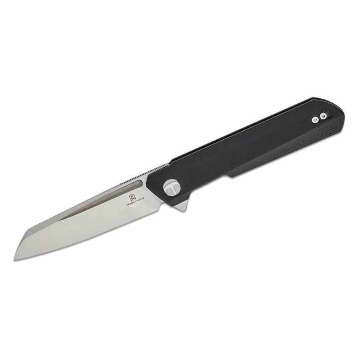 Couteau Bestech Dundee Black Manche G10 Lame Acier D2 Satin Reverse Tanto IKBS Linerlock Clip BTKMK09A - Livraison Gratuite