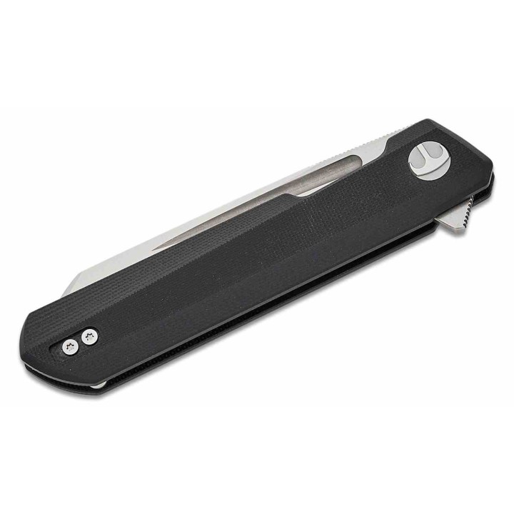 Couteau Bestech Dundee Black Manche G10 Lame Acier CPM-MagnaCut Satin Reverse Tanto IKBS Clip BTKMK09G - Livraison Gratuite