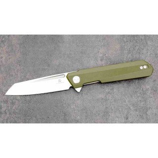Couteau Bestech Dundee Green Manche G10 Lame Acier CPM-MagnaCut SW Reverse Tanto IKBS Clip BTKMK09I - Livraison Gratuite