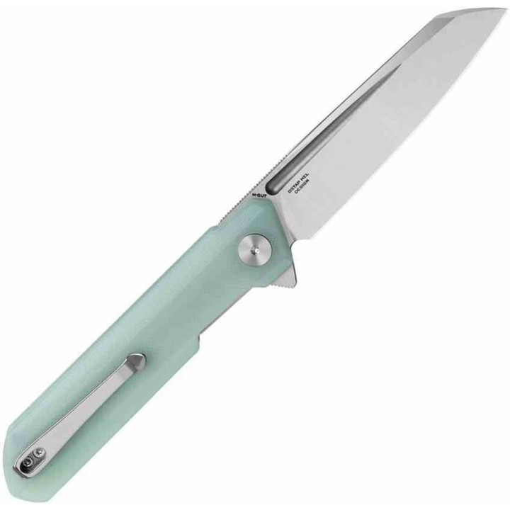 Couteau Bestech Dundee Jade Manche G10 Lame Acier CPM-MagnaCut Reverse Tanto IKBS Linerlock Clip BTKMK09H - Livraison Gratuite