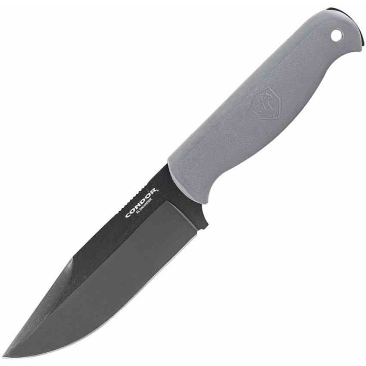 Couteau Condor Fighter Rhino Gry Lame Acier Carbone 1075 Manche & Etui Polypropylene CTK183149RGHC - Livraison Gratuite