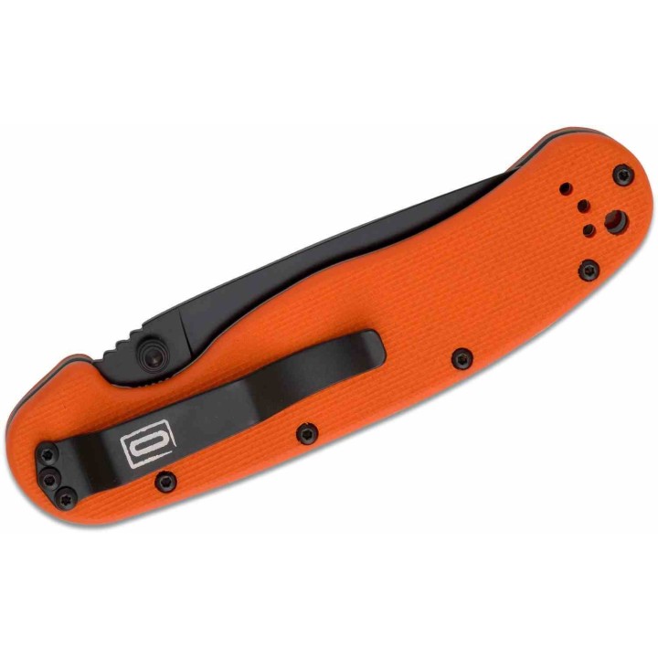 Couteau Ontario RAT IA Orange A/O Manche G10 Lame Acier AUS-8 Linerlock Clip ON8871OR - Livraison Gratuite