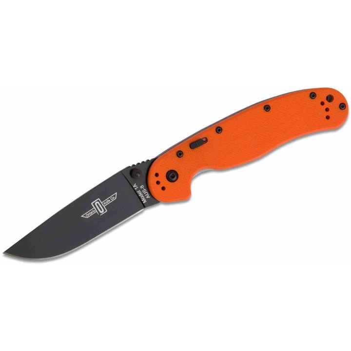 Couteau Ontario RAT IA Orange A/O Manche G10 Lame Acier AUS-8 Linerlock Clip ON8871OR - Livraison Gratuite
