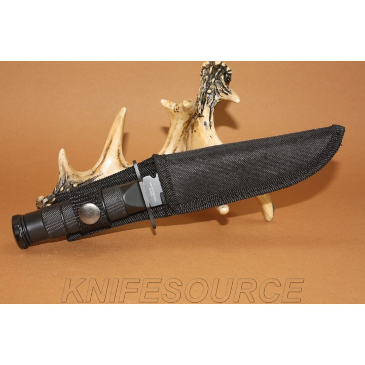 Couteau de Survie Serrated avec boussole Idéal pour Rando - Camping - M3160