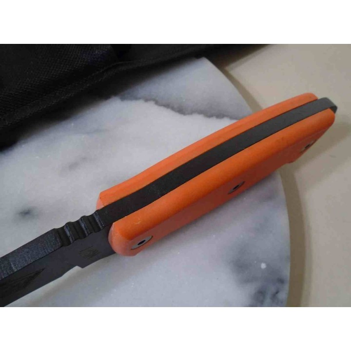 Couteau de Survie Ranger Night Stalker 7 Lame Acier Carbone 5160 Manche Orange Etui Made USA RN9421OM - Livraison Gratuite