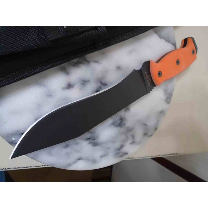 Couteau de Survie Ranger Night Stalker 7 Lame Acier Carbone 5160 Manche Orange Etui Made USA RN9421OM - Livraison Gratuite