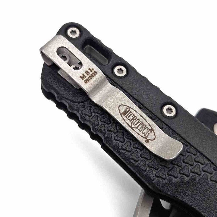 Couteau Microtech MSI Ram-Lok Lame Acier M390MK Apocalyptic Sheepsfoot Clip USA MCT210T10APPMBK - Livraison Gratuite