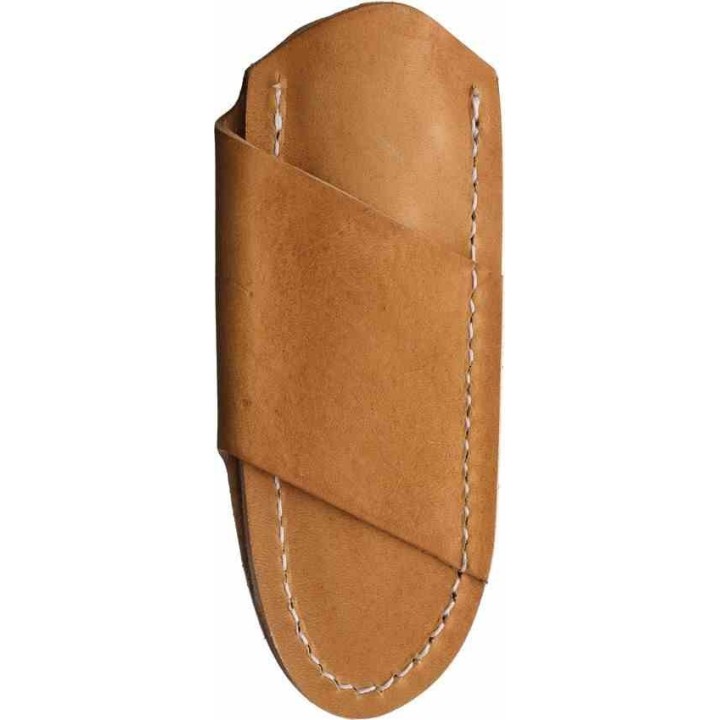 Couteau Bradford Guardian 3 Natural Manche Micarta Lame Sheepsfoot N690 Etui Cuir Made USA BRAD3SF104 - Livraison Gratuite