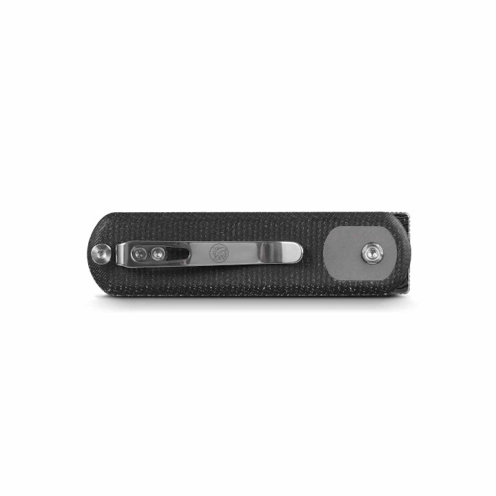 Couteau Vosteed Corgi Pup Damas Lame Drop Point Manche Micarta IKBS Trek Lock Clip VOSA0722 - Livraison Gratuite