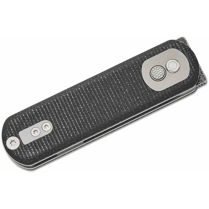 Couteau Vosteed Corgi Pup Damas Lame Drop Point Manche Micarta IKBS Trek Lock Clip VOSA0722 - Livraison Gratuite