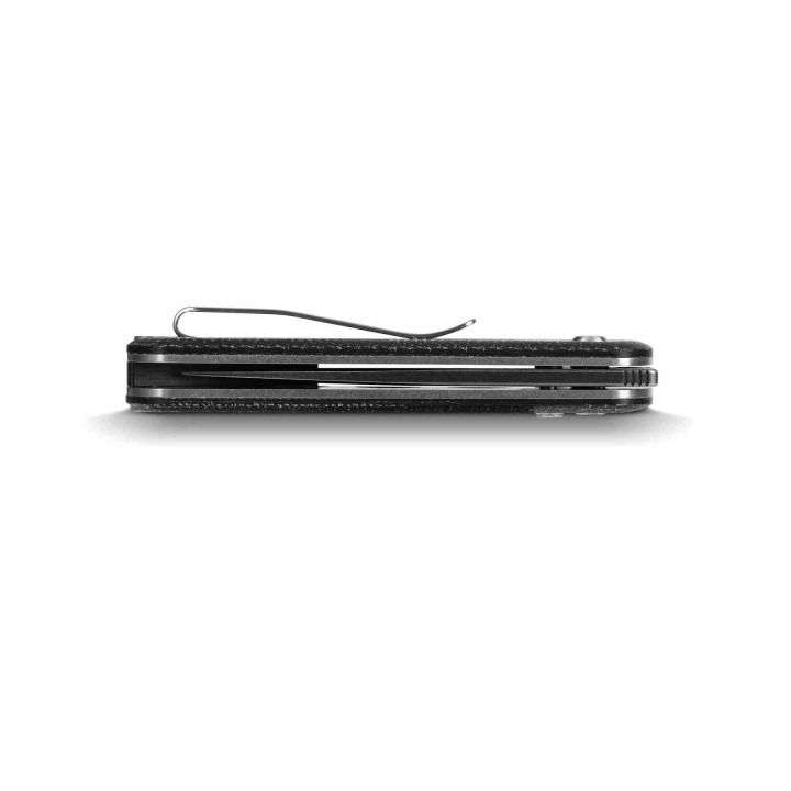 Couteau Vosteed Corgi Pup Damas Lame Drop Point Manche Micarta IKBS Trek Lock Clip VOSA0722 - Livraison Gratuite