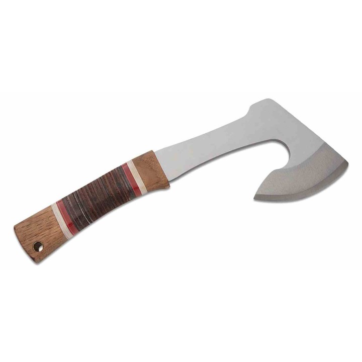 Hache Condor Country Backroads Axe Lame Acier Carbone 1075 Manche Bois/Cuir Etui Cuir Salvador CTK285341HC - Livraison Gratuite
