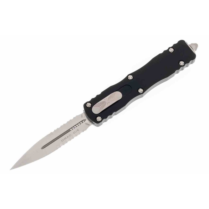 Couteau Automatique Microtech Dirac 225-11 SW Double Edge Partial Serrated Button Lock Clip USA MCT22511 - Livraison Gratuite