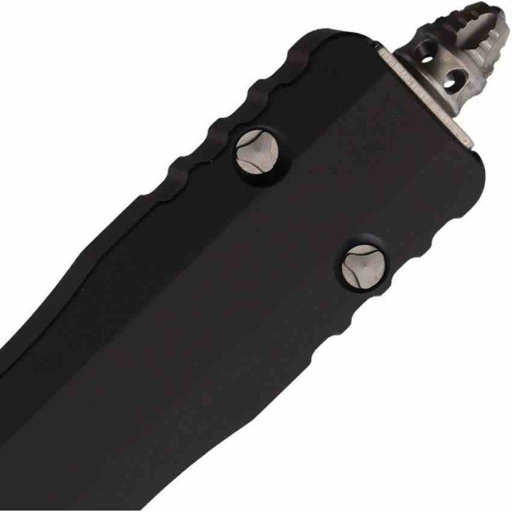 Couteau Automatique Microtech Dirac 225-11 SW Double Edge Partial Serrated Button Lock Clip USA MCT22511 - Livraison Gratuite