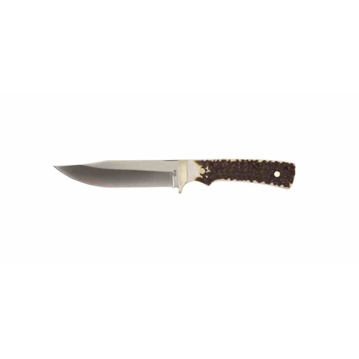 Couteau Schrade Uncle Henry Fixed Blade Stagalon Lame Acier 7Cr17MoV Etui Cuir SCH1205103 - Livraison Gratuite