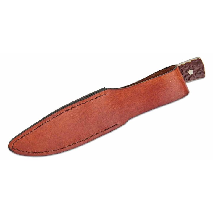 Couteau Schrade Uncle Henry Fixed Blade Stagalon Lame Acier 7Cr17MoV Etui Cuir SCH1205103 - Livraison Gratuite