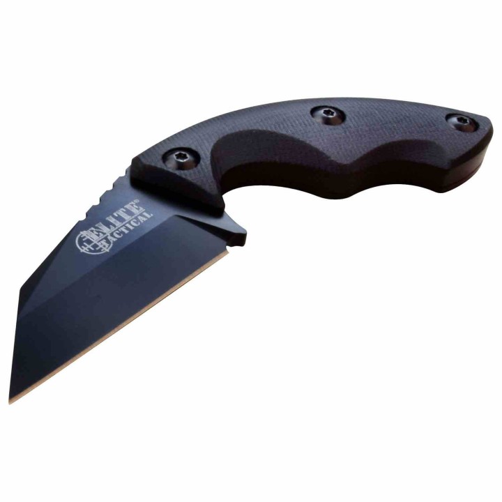 Couteau Elite Tactical Sidearm Lame Acier D2 Manche G10 Etui Kydex ETFIX010 - Livraison Gratuite