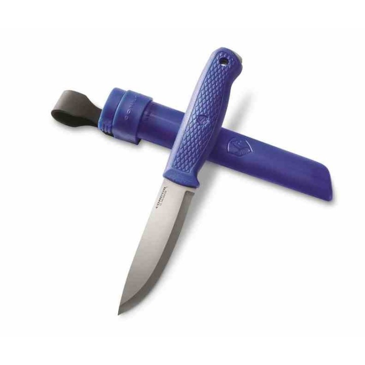 Couteau Condor Lipotes Fixed Blue Lame Acier 14C28N Manche & Etui Polypropylene Salvador CTK396441SK - Livraison Gratuite