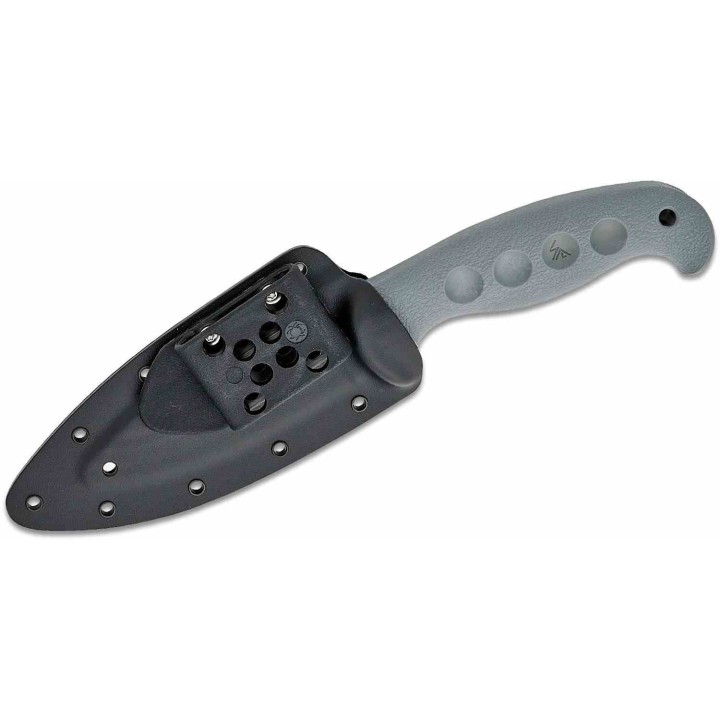 Couteau Spyderco Temperance Gray FRN Handles Lame Serr Acier CPM-CruWear Etui Boltaron Japan SCFB05SGY - Livraison Gratuite