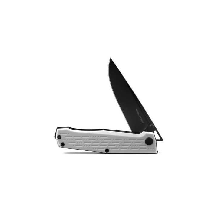 Couteau Real Steel Rokot Imperial White Lame Acier N690 Manche G10 Linerlock Clip RS7641M - Livraison Gratuite